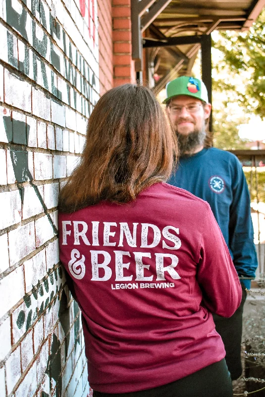 Legion Long Sleeve F&B Tee Maroon