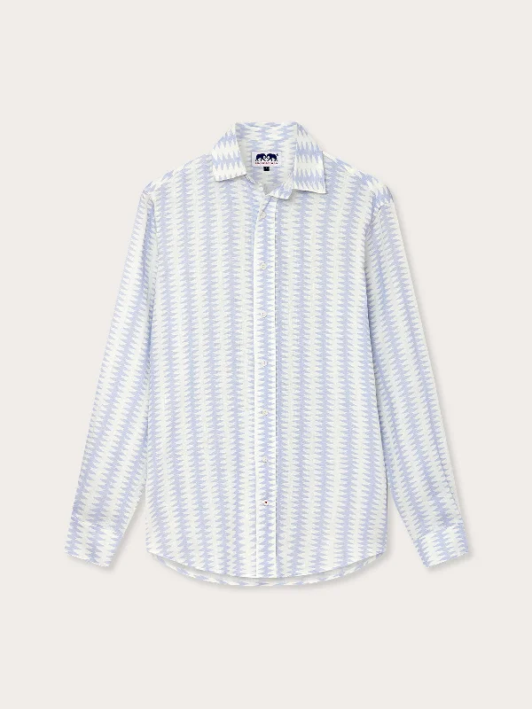 Fashionable Items Men's Dishy Fishy Abaco Linen Shirt
