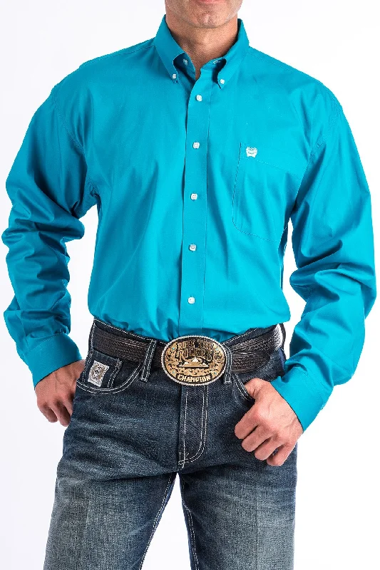 Sweet Style CINCH SOLID TURQUOISE BUTTON-DOWN  SHIRT