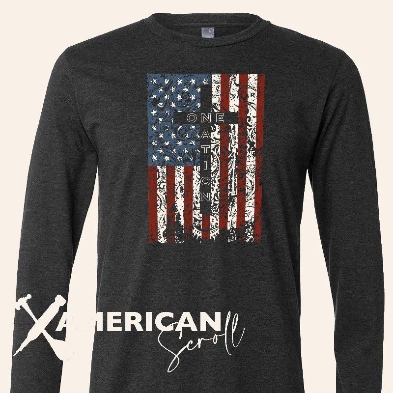 One Nation Flag Tee - Unisex Long Sleeve