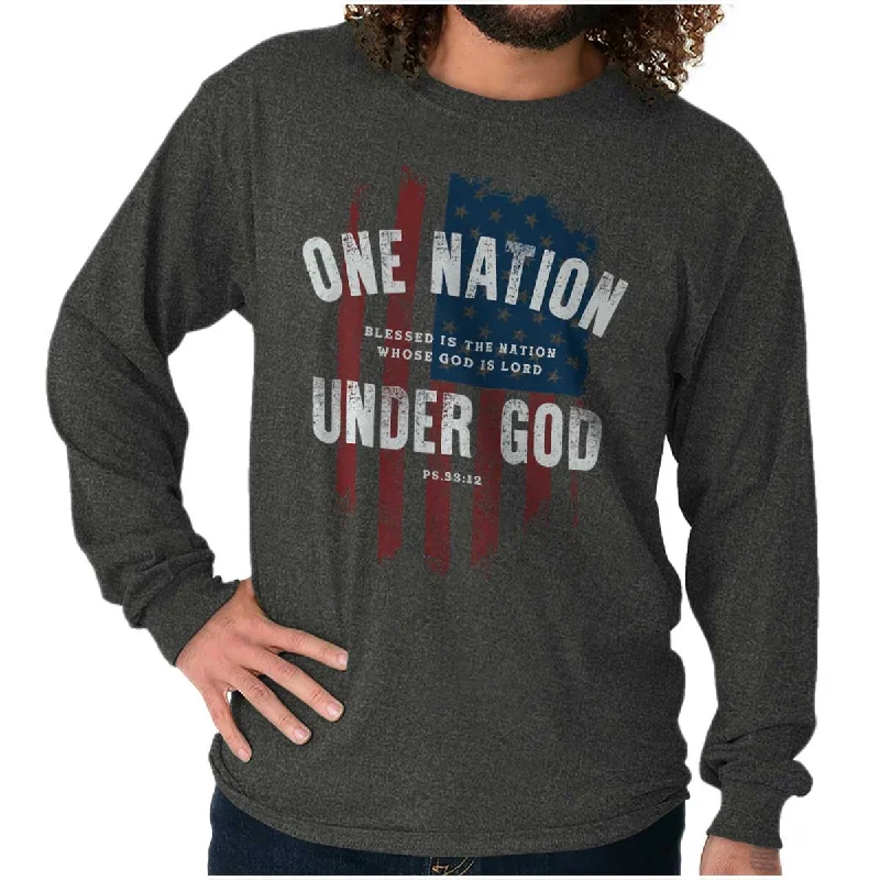 One Nation Under God Long Sleeve T Shirt