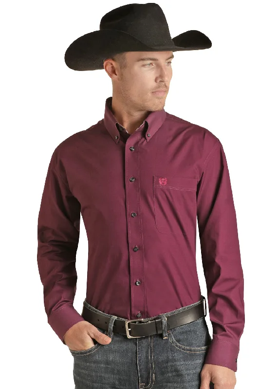 New Autumn And Winter Styles PANHANDLE PLUM POPLIN PRINT SHIRT