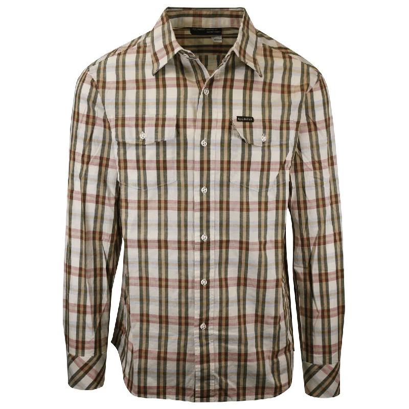 Cozy Essentials Wear Rocawear Men's Vanilla Second To None Plaid L/S Woven Shirt (Size S & M)