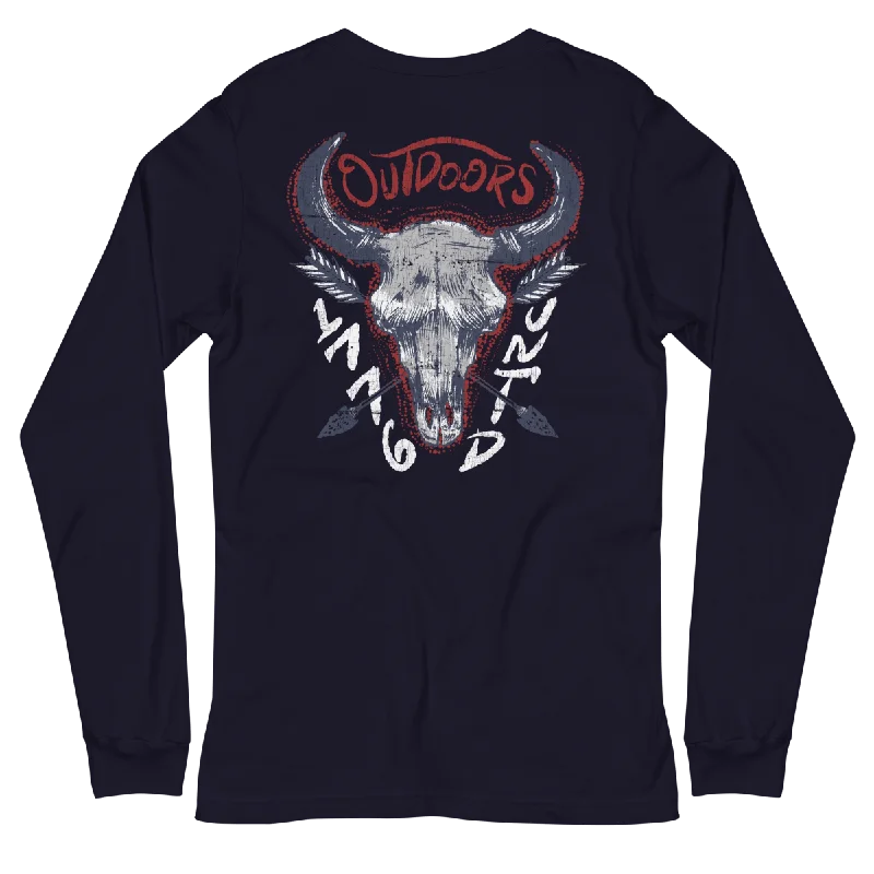 The Bison Skull Long Sleeve Tee