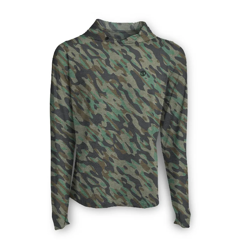 Printed Patterns True Camo Hooded Active Performance