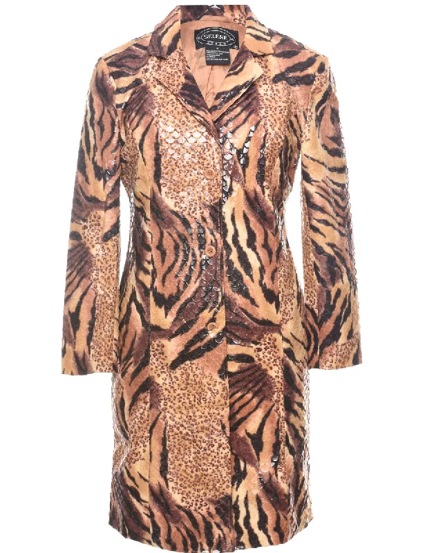 Animal Print Y2K Evening Jacket - M