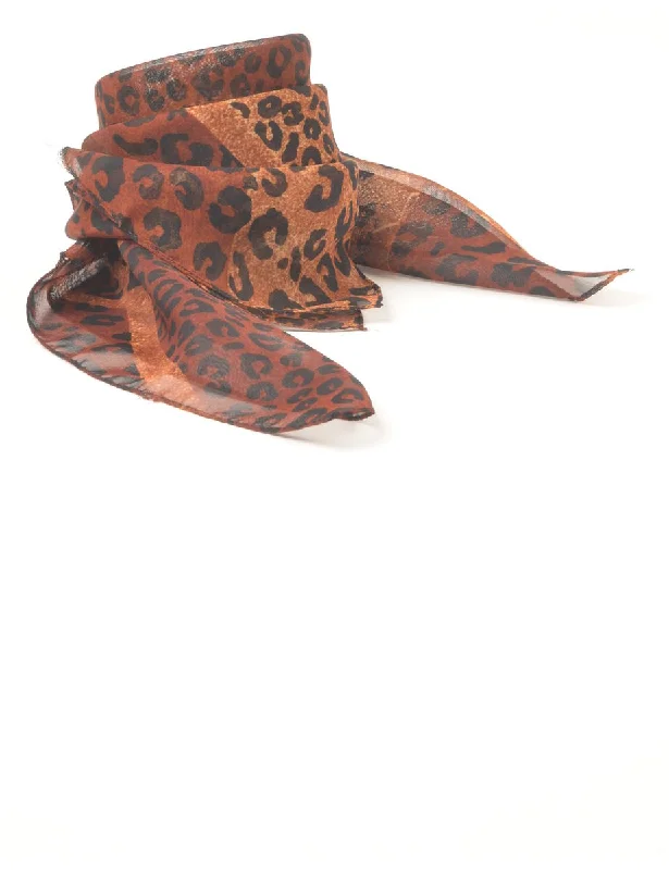 Animal Print Head Scarf - M