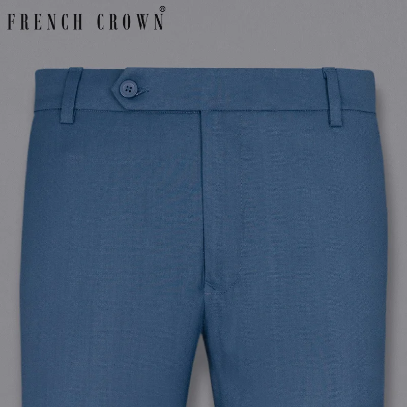 Bay of Many Blue Wool Rich Pant