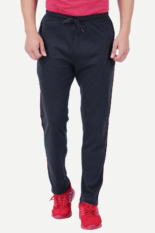 Track Pants - Charcoal Jogging bottoms For Mens | Ariser