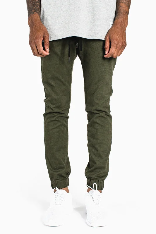 Free And Casual 002 Joggers __ Olive