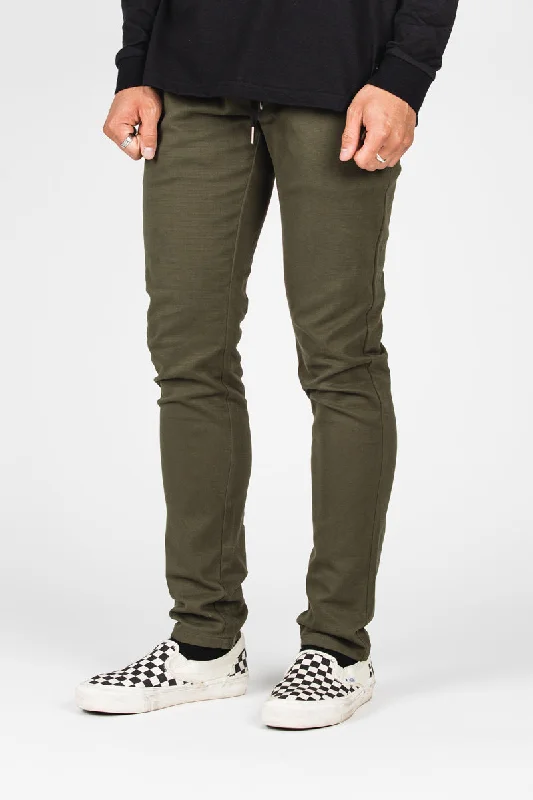 Thin Design 004 Pants __ Olive