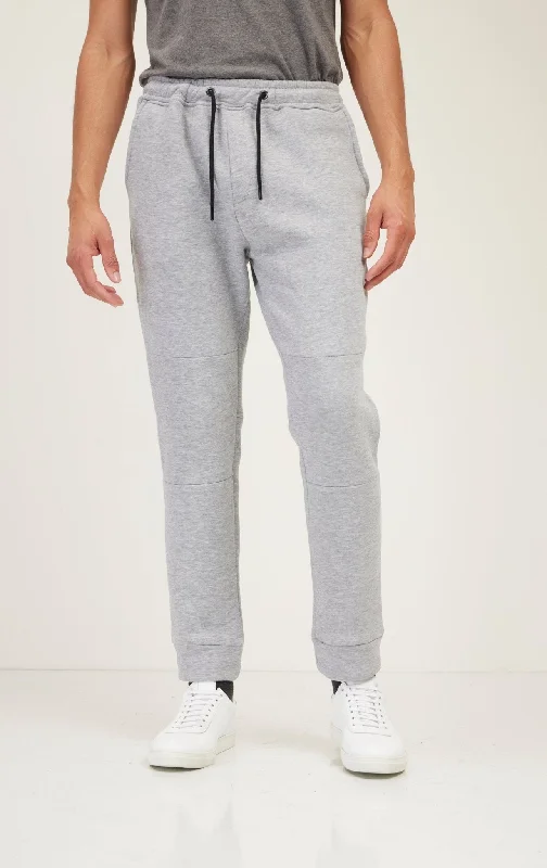 Loose Fit Fitted Drawstring Sweatpants - Grey