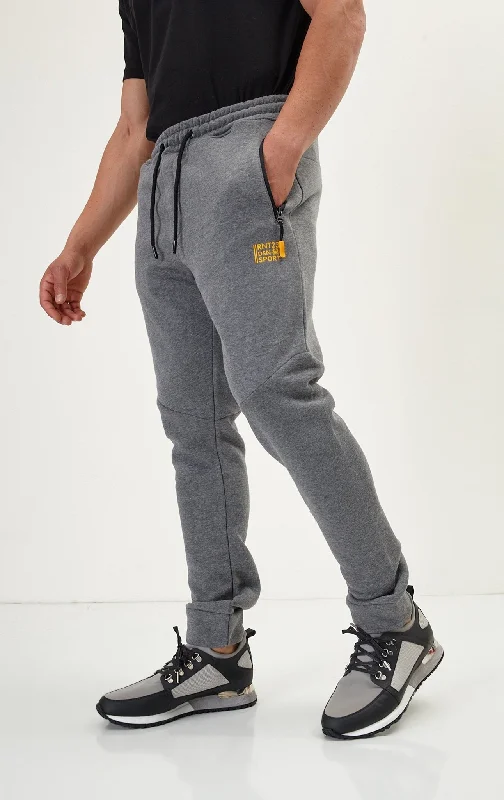 Must-have For Fashion Side Zip Joggers - Anthracite