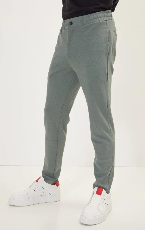 Comfortable Wear Teal Green Jogger Pants