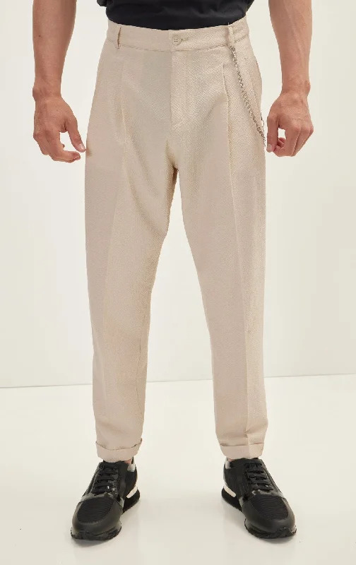 Fashion Must-have Waffle Stretch Beach Day Pants - Stone