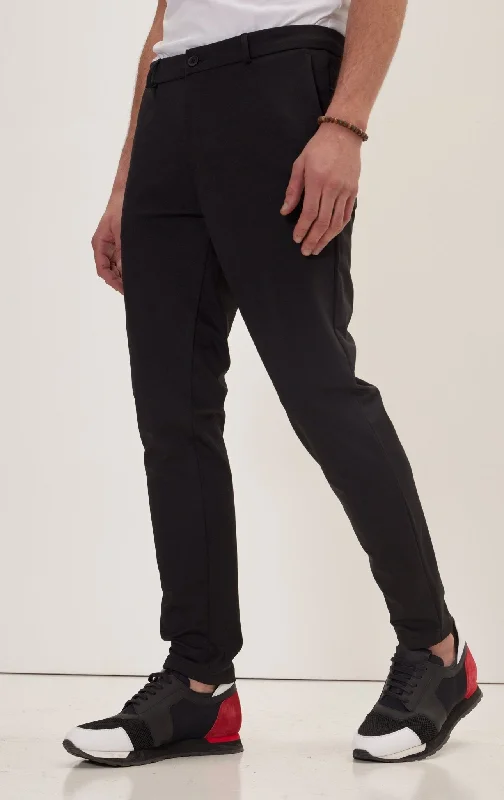 Diamond Series Tapered No-Wrinkle Tech Pants - Black