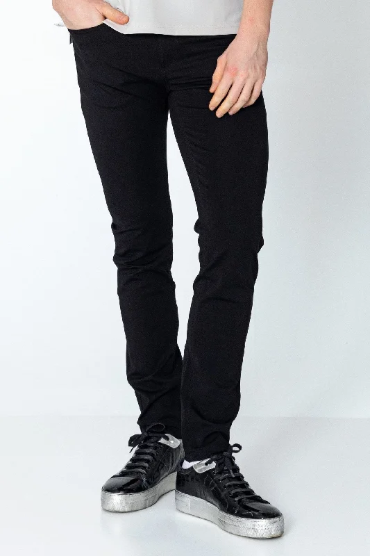 Personalized Series Lightweight Fitted Casual Pants - Black