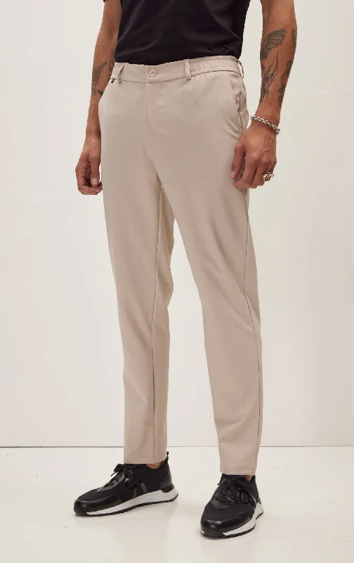 Personalized Outfit Wrinkle Free Tapered Travel Pants - Stone