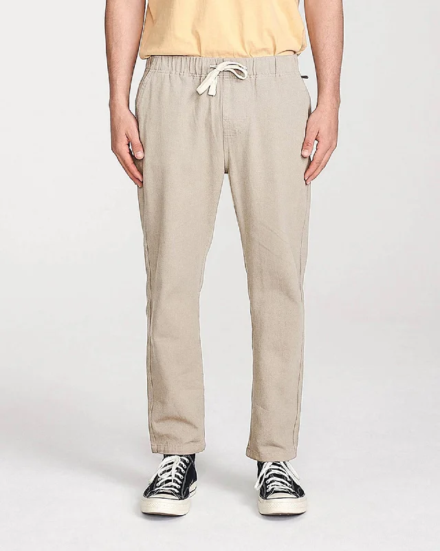 Casual And Comfortable All Day Twill Pant - Ecru