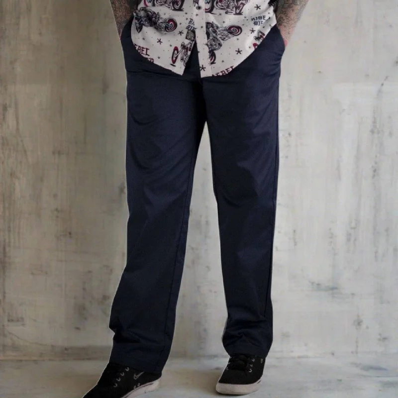 Noble And Elegant Chino Pants | Navy Blue