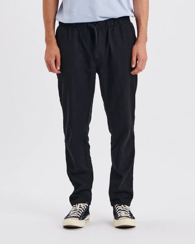 Relaxed Clothing Cruiser Linen Pant - Black