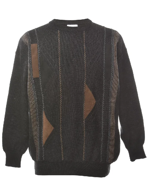 Fashion Comfort Dark Grey Jumper - L