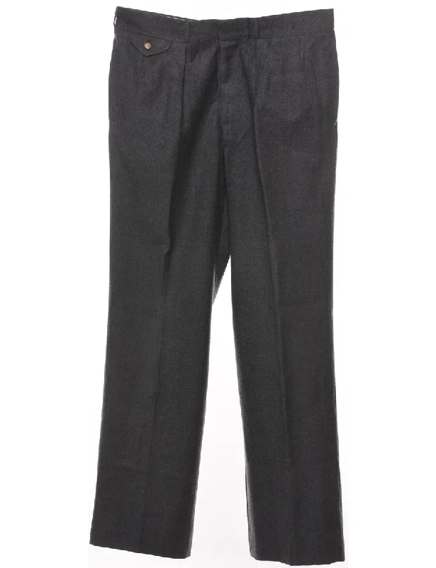 Soft Textures Dark Grey Tapered Trousers - W34 L32