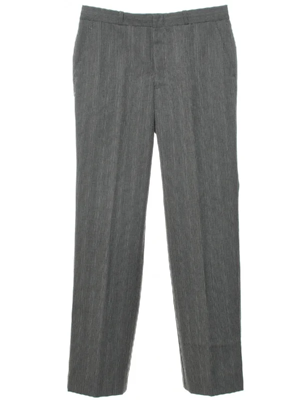 Easy Wear Chic Dark Grey Trousers - W32 L31