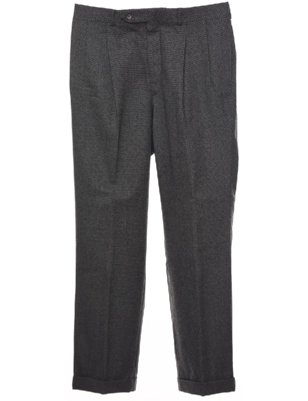 Cozy Fashion Trends Dark Grey Trousers - W33 L31