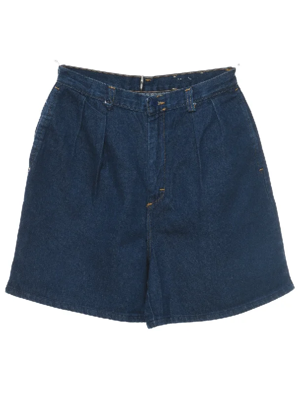 Elegant Style Dark Wash Denim Shorts - W27 L5