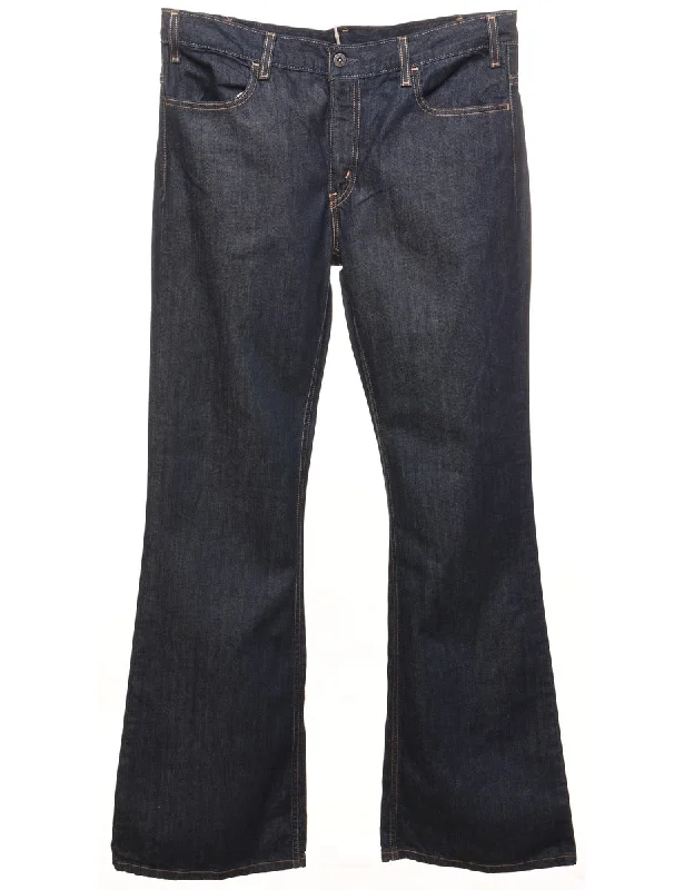 Casual And Versatile Dark Wash Flared Levi's Jeans - W36 L35