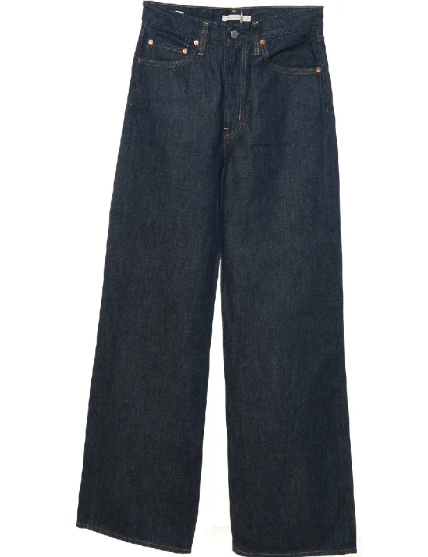Elegant Style Dark Wash Levi's Wide Leg Jeans  - W30 L34