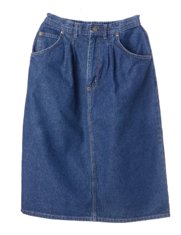 Personalized Clothing Denim Midi Skirt