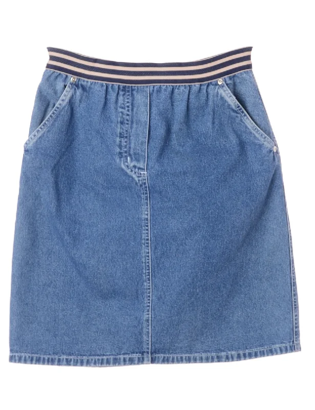 Exquisite Craftsmanship Denim Mini Skirt