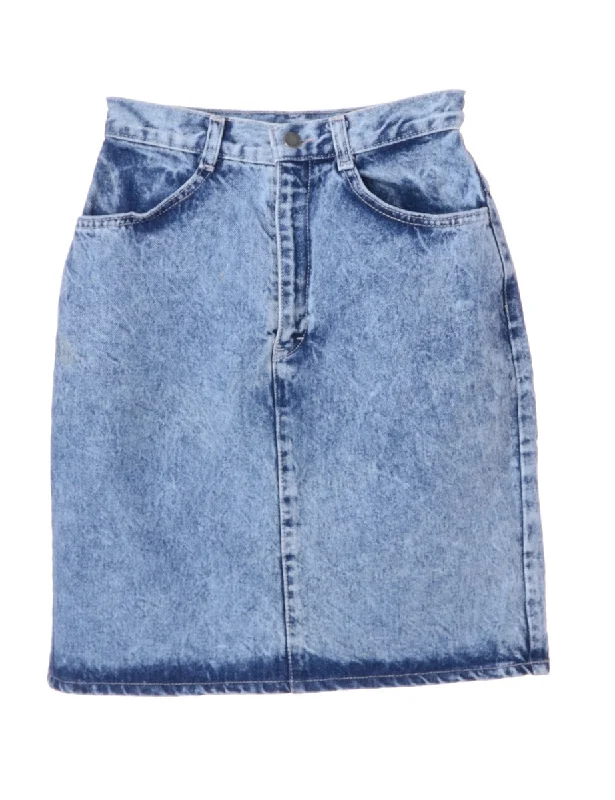 Multifunctional Style Denim Mini Skirt