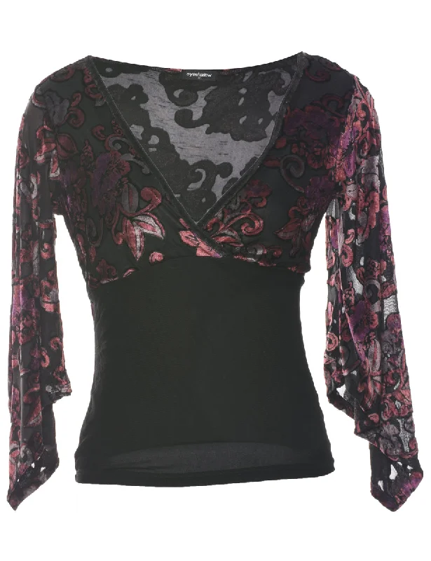 Editorial Design Devore Design Evening Top - M