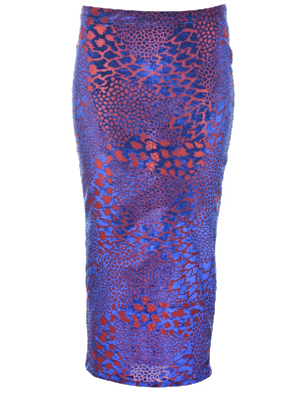 Fresh Wear Devore Midi Skirt - S