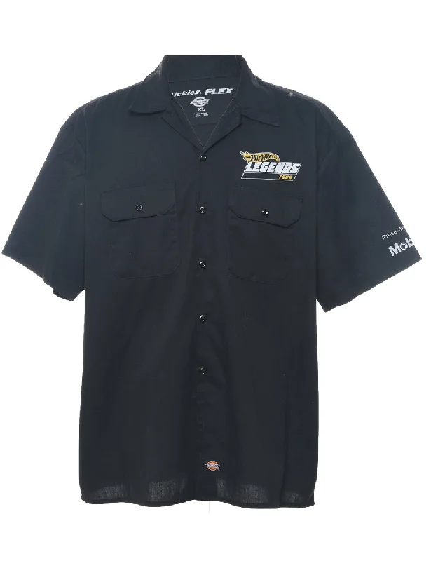 Summer Selection Dickies Black Hot Wheels Design Workwear Shirt - XL