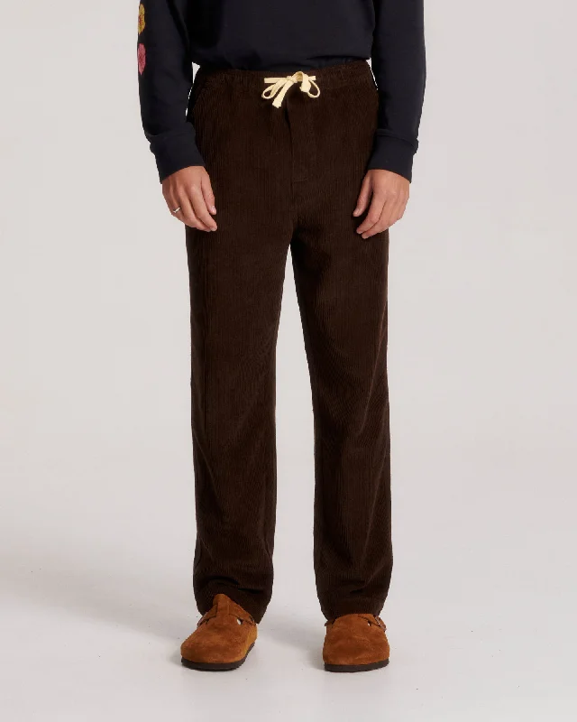 Urban Style Fever Cord Pant - Choc
