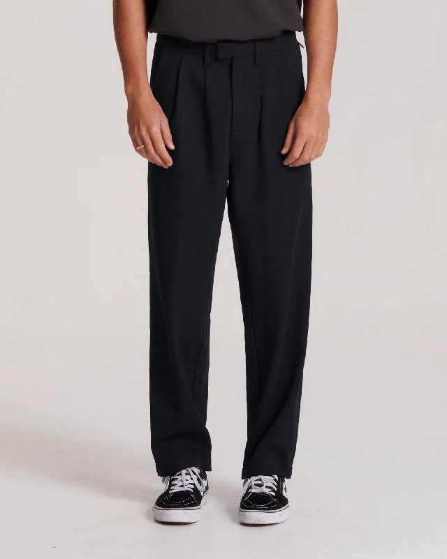Designer Style Harro Twill Pant - Black