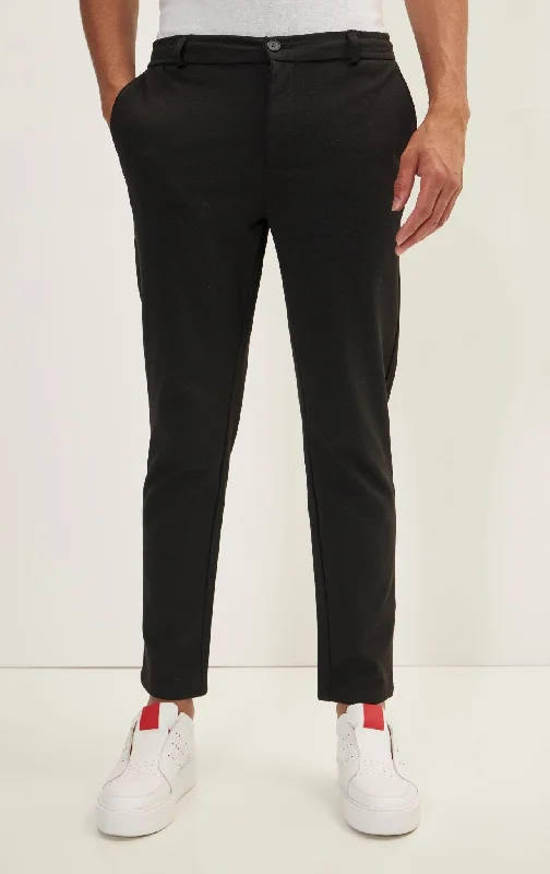 Leisure Travel Weekend Knitted Fit Slacks - Black