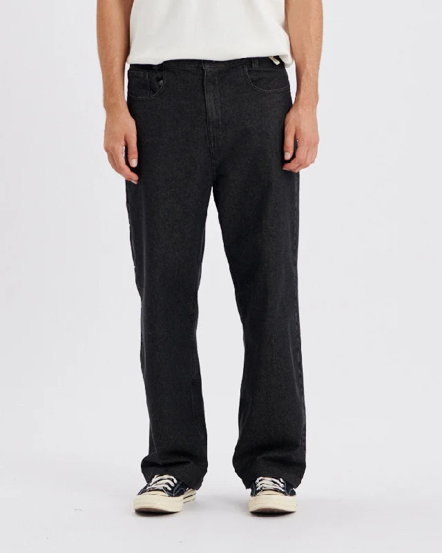 Moisture wicking Peaty 5 Pkt Pant - Washed Black