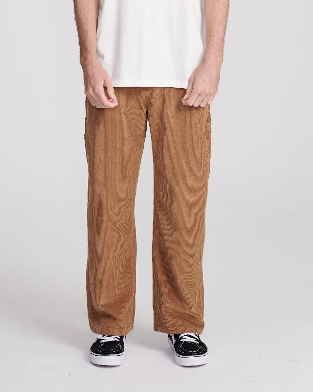 Short Design PEATY CORD 5 PKT PANT - CAMEL