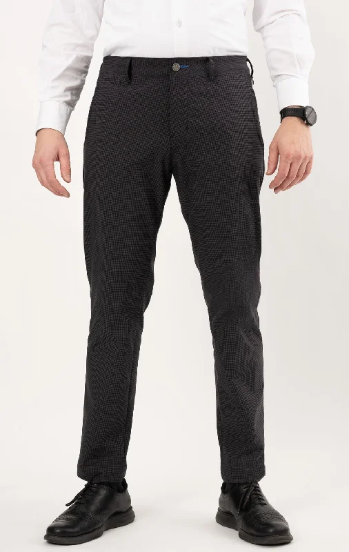 Comfortable Tops Performance Pants // GREY HOUNDSTOOTH