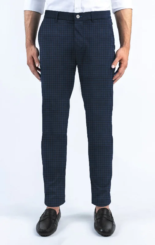 Cozy Fashions Performance Pants // NAVY CHECK