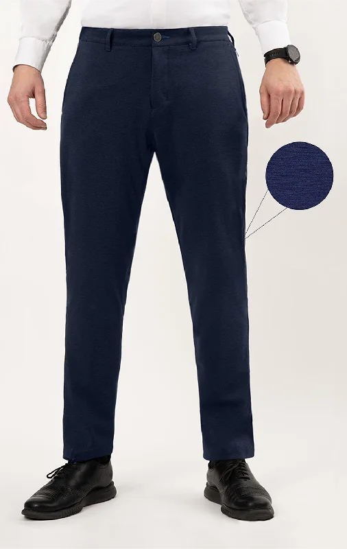 Comfortable Chic Performance Pants // NAVY MELANGE