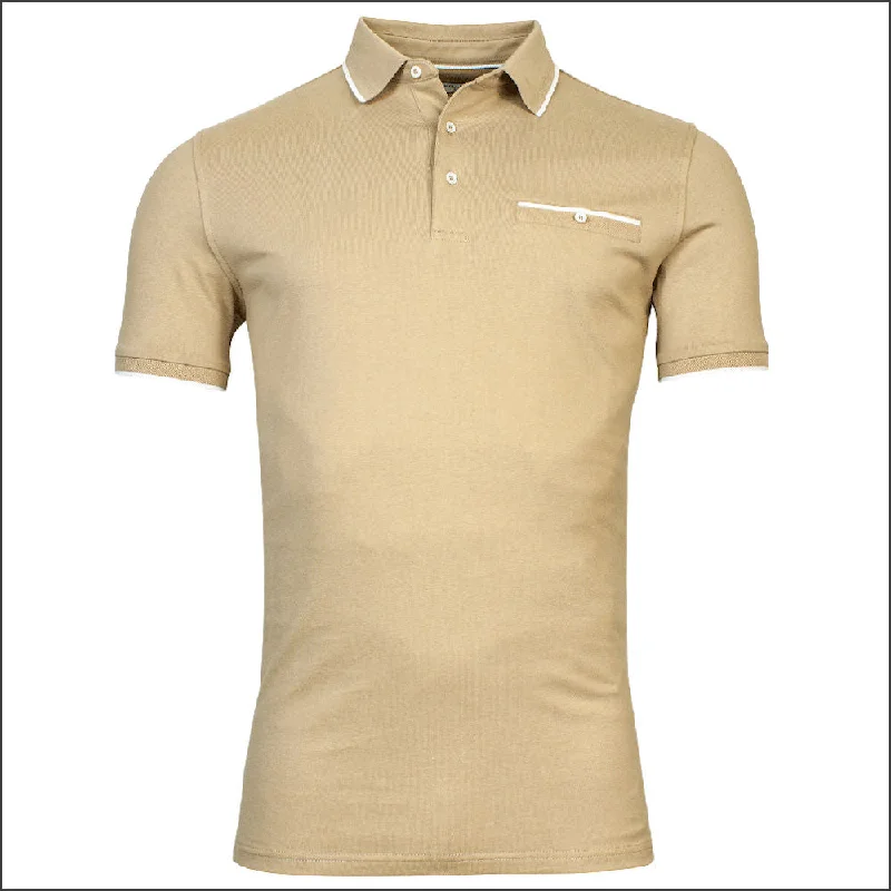 College Style BAILEYS Beige Polo Top*