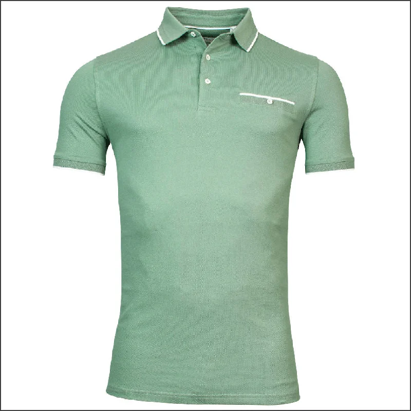 Bottom And Versatile BAILEYS Soft Green Polo Top*