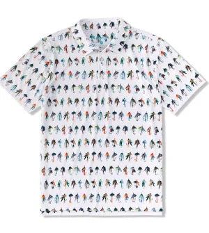 Celebrity Style Chubbies The Catch of the Day Performance Polo Shirt - Optic White