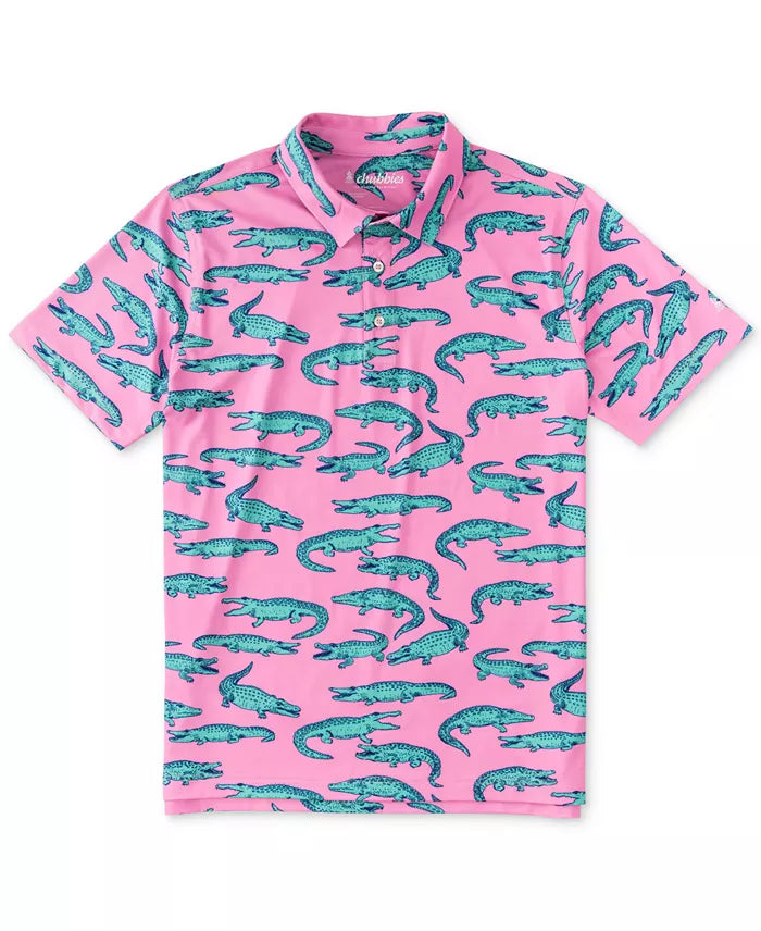 Soft Trends Chubbies The Glade Performance Polo Shirt - Pink